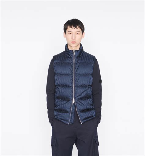 dior oblique down jacket replica|Dior oblique sleeveless down jacket.